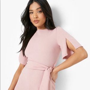 Boohoo Pink Pantsuit